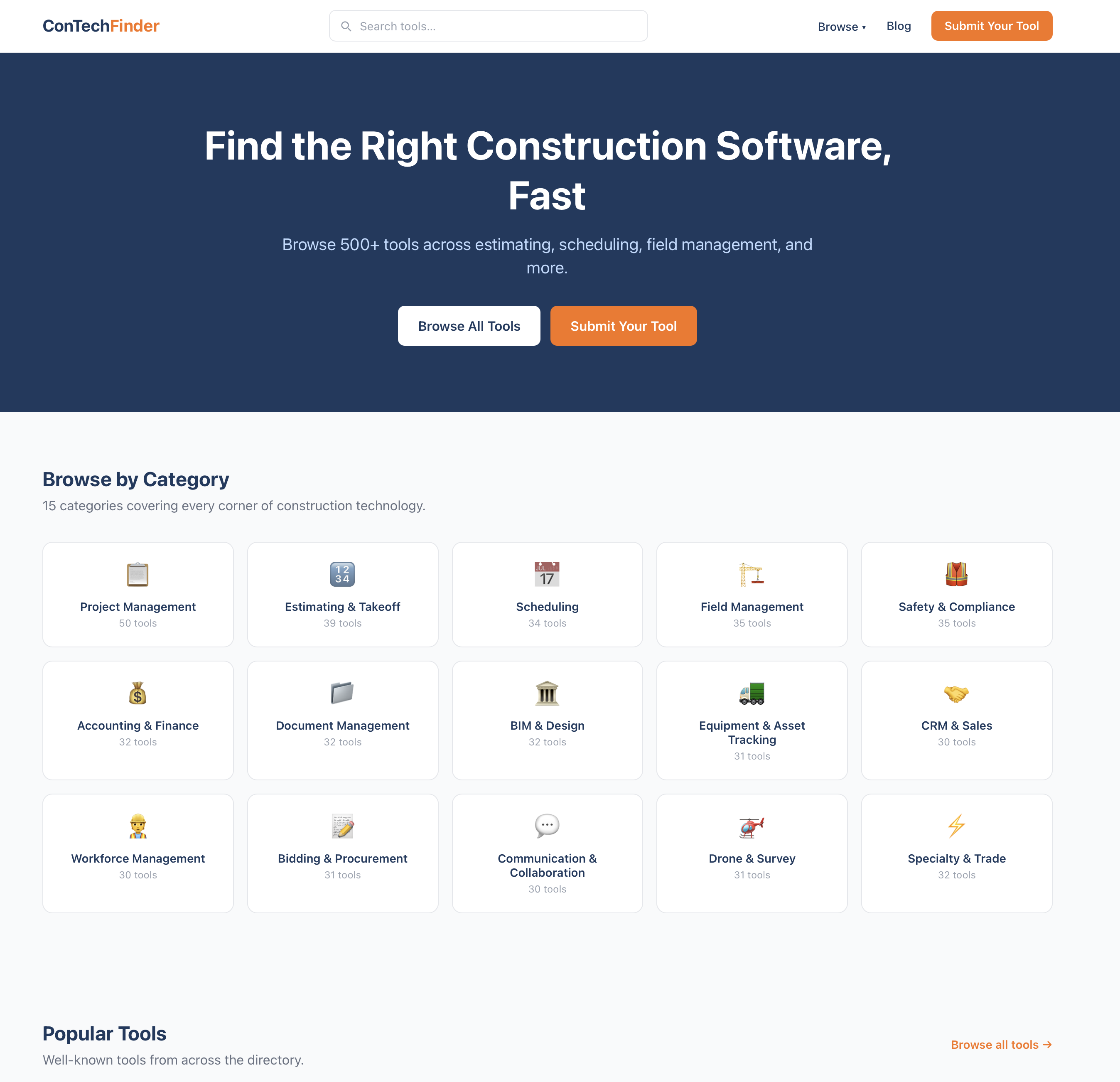 Contech Software ConTechFinder | Open-Launch