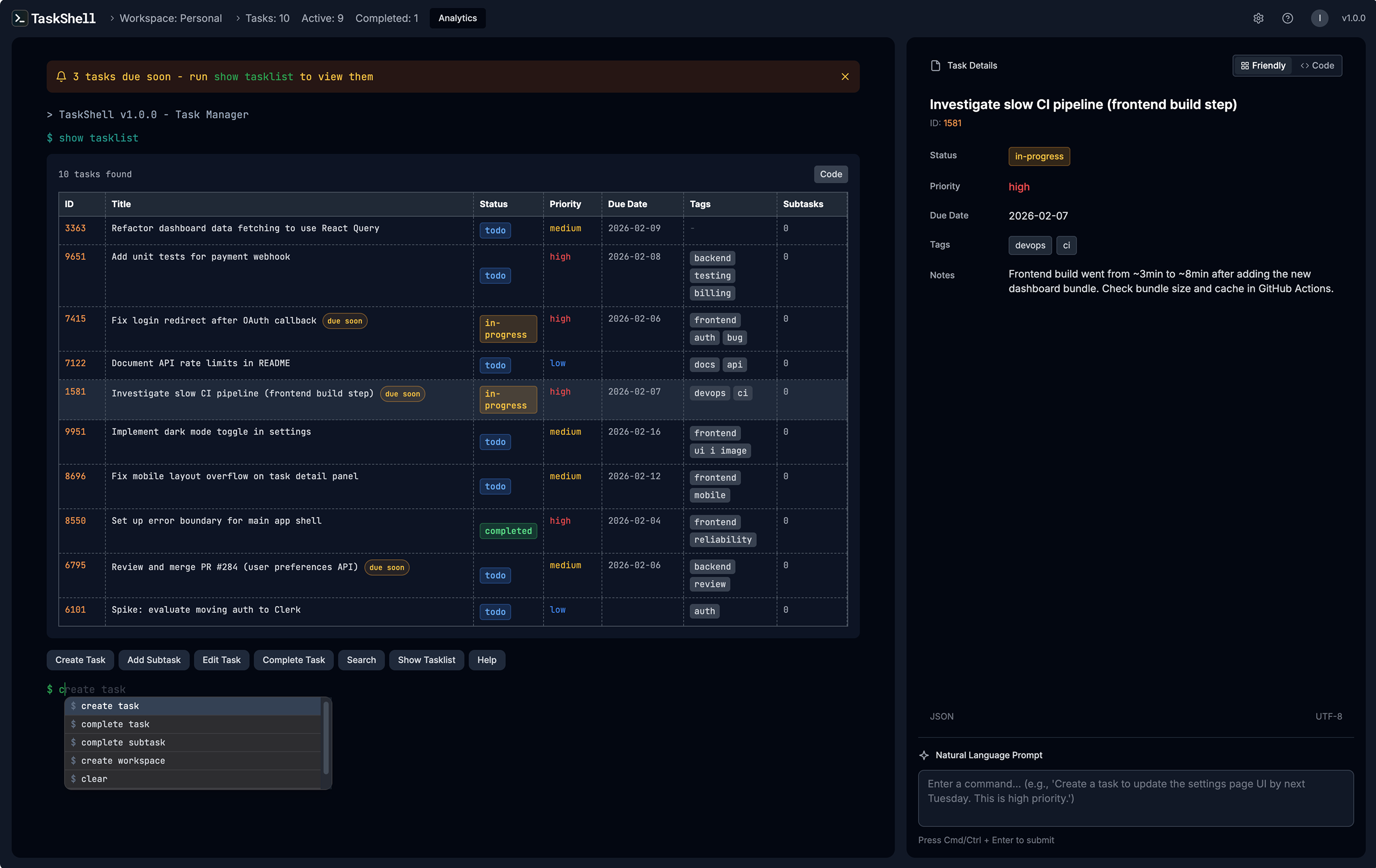TaskShell | Open-Launch