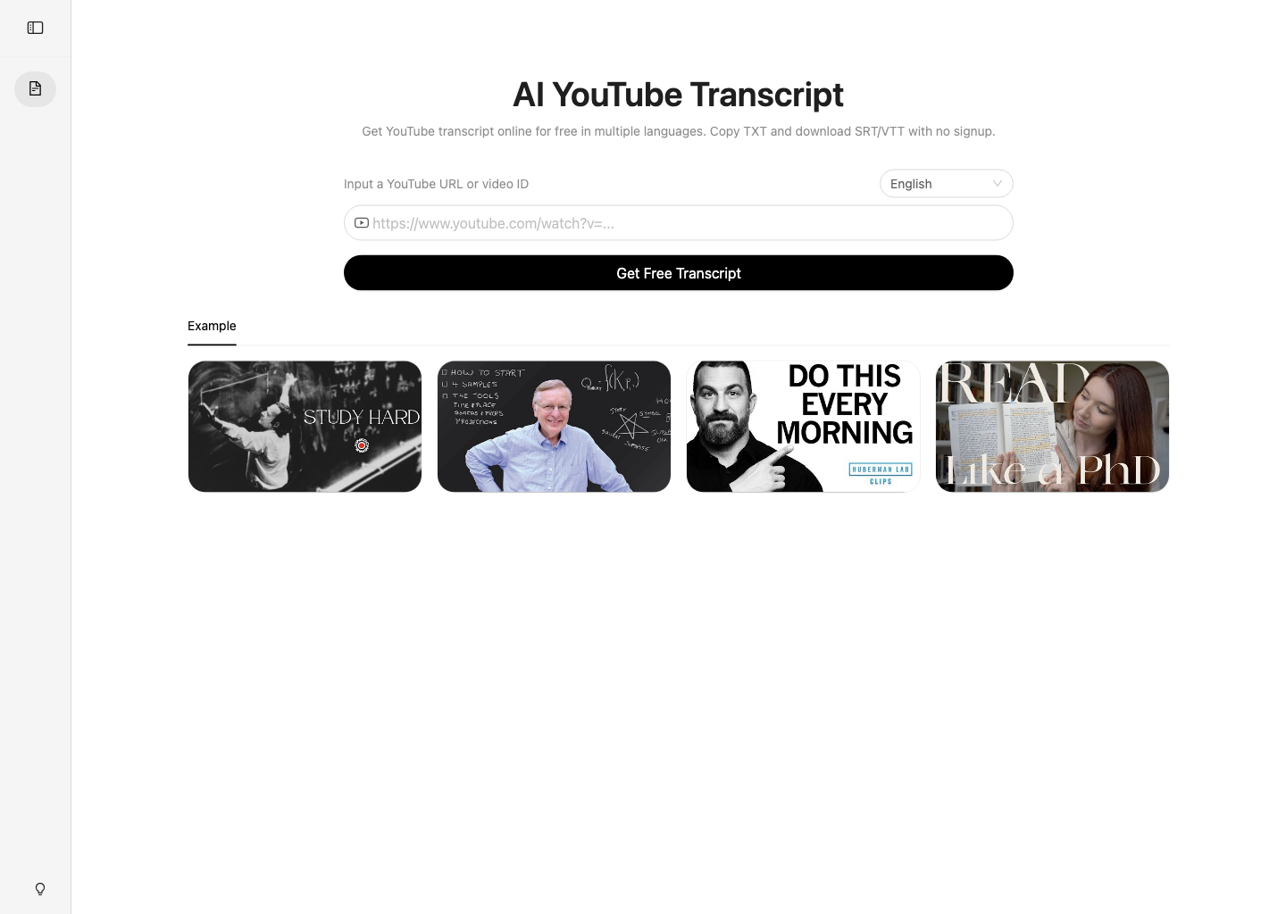 AI YouTube Transcript | Open-Launch