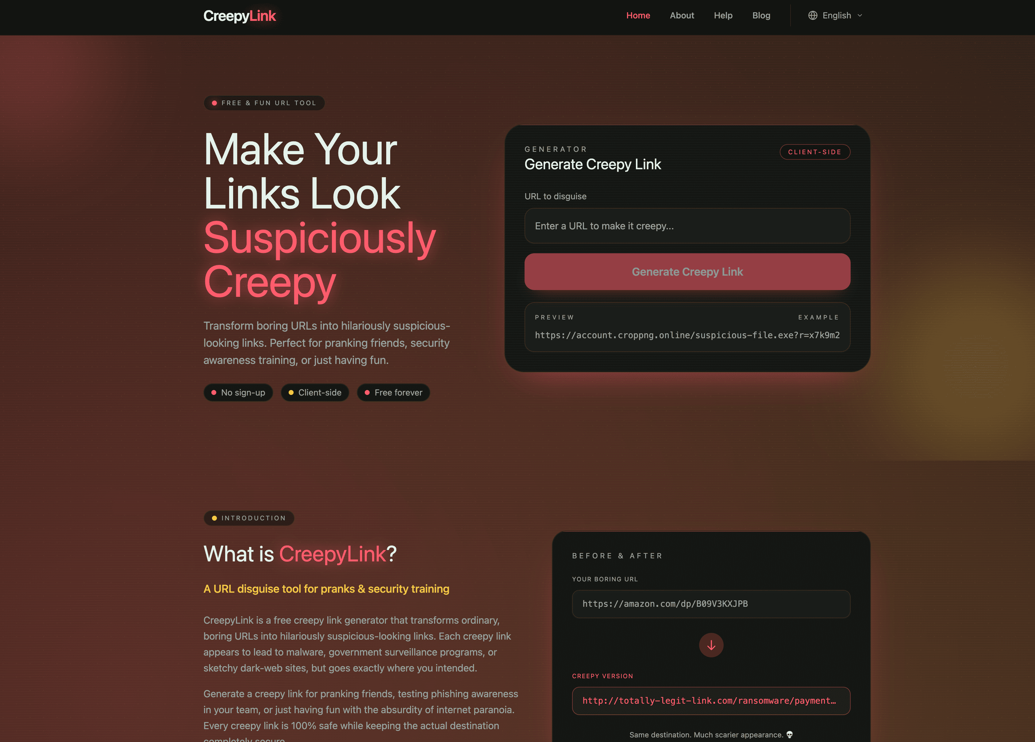 CreepyLink | Open-Launch
